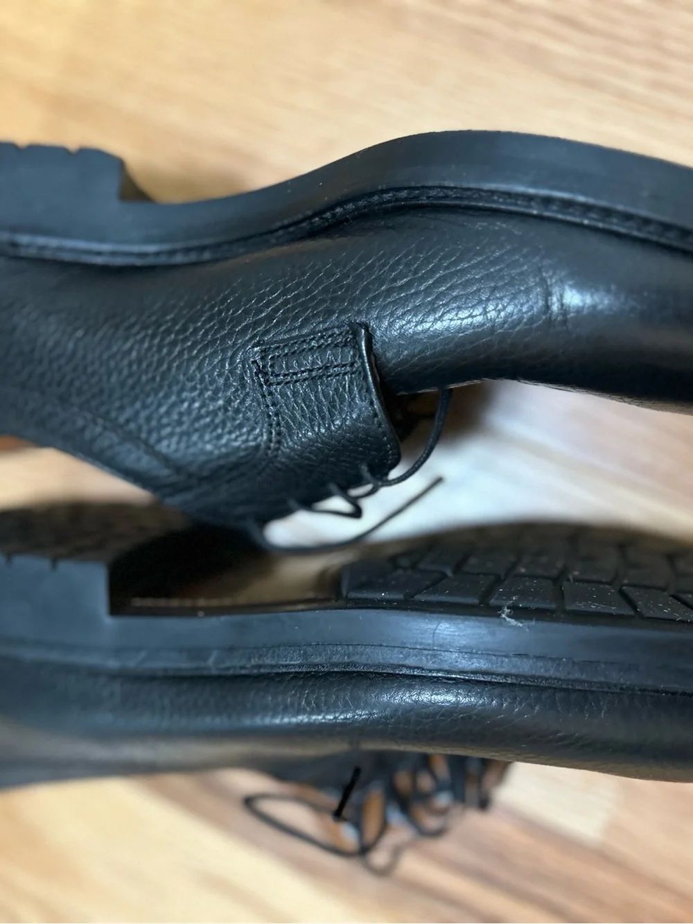 Bostonian Black Leather Derby Shoes